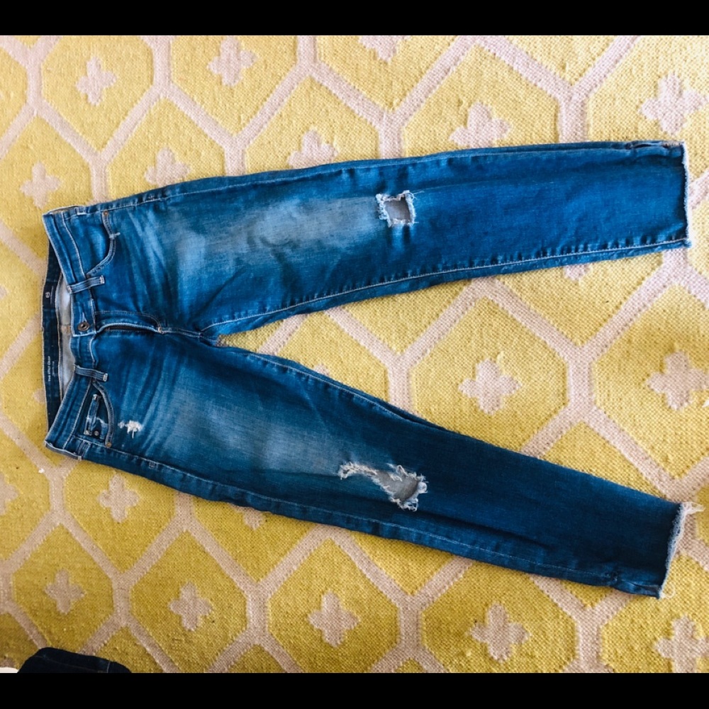 AG "The Stilt Crop"Cigarette crop jeans